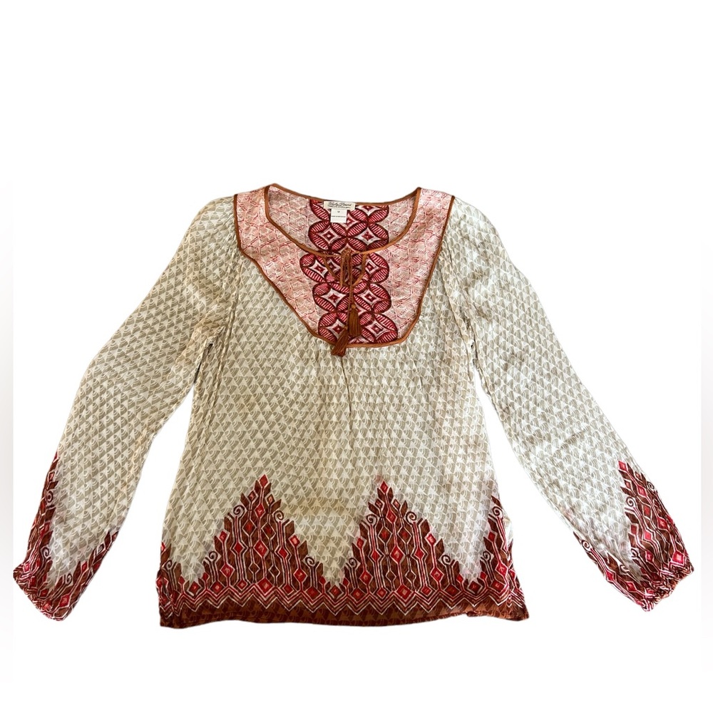 Lucky Brand Boho Blouse Size Medium